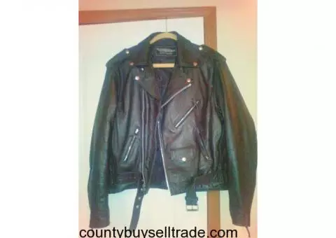 NEW men's UNIK leather biker Jacket