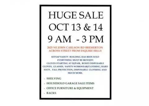 Huge Sale! Business moving, everything must go!